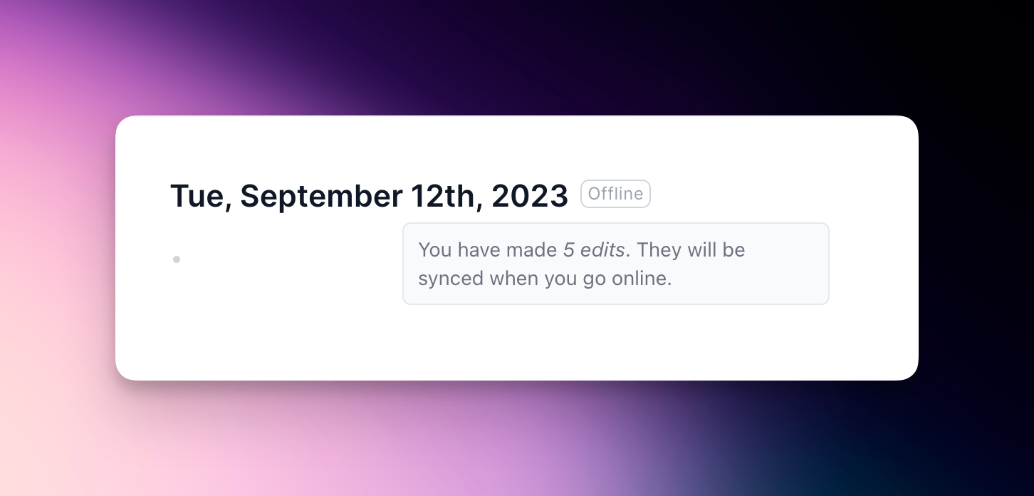 offline mode screenshot